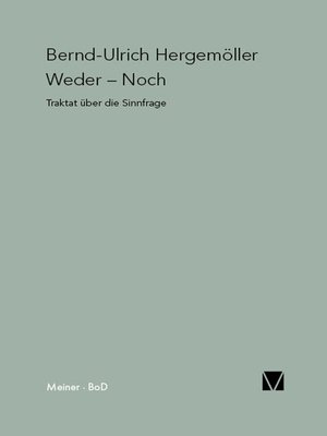 cover image of Weder – Noch